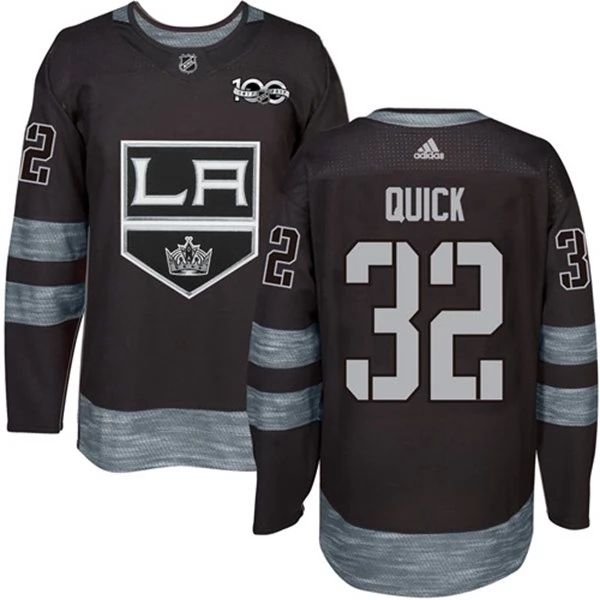 Kinder Los Angeles Kings Eishockey Trikot Jonathan Quick #32 1917-2017 100th Anniversary Schwarz Authentic